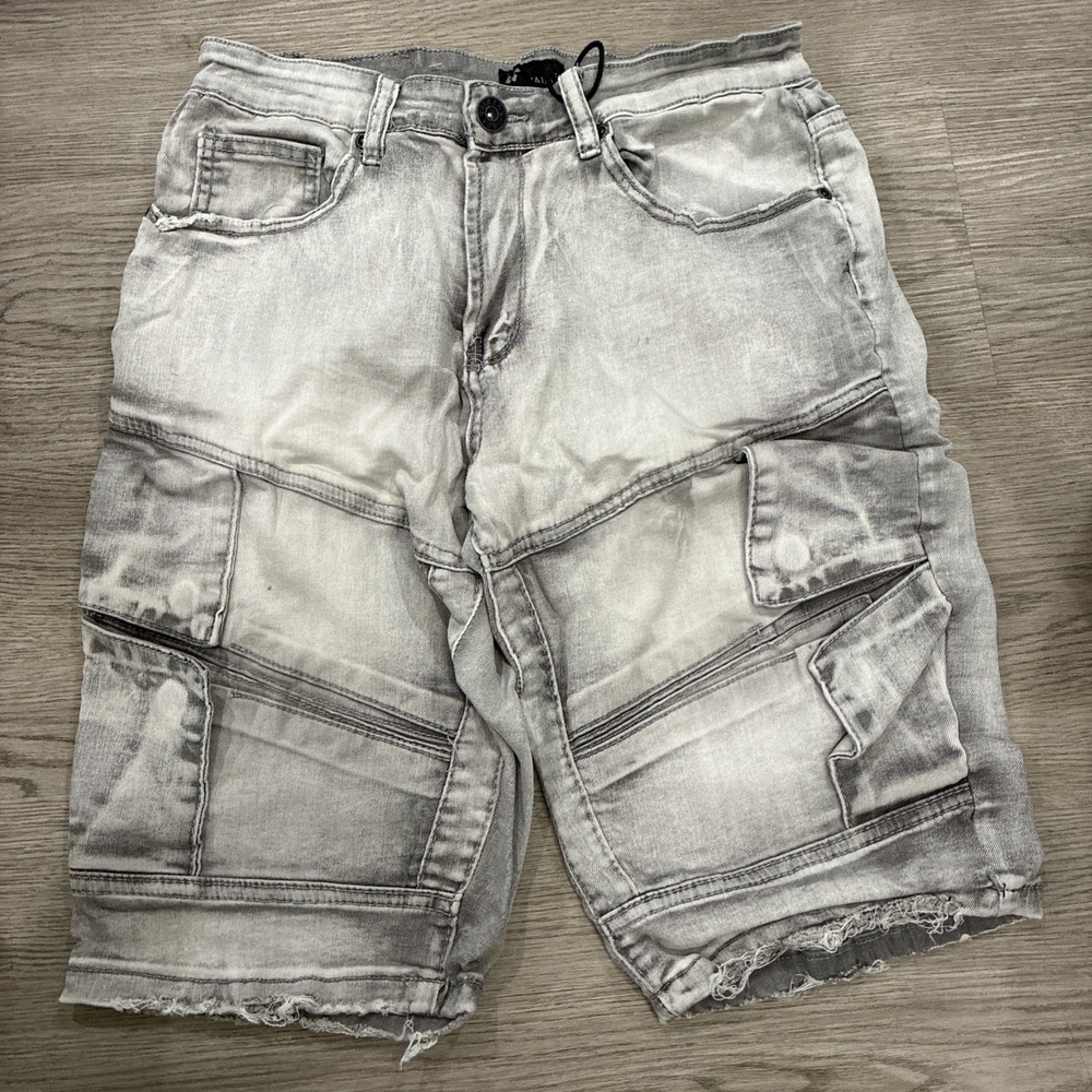 Men Gray Multi Pocket WAIMEA Shorts | Size 30 Skinny Fit